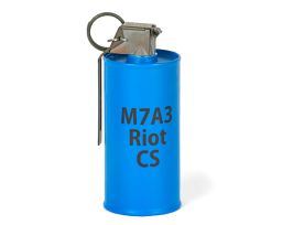 Inert M7A3 Riot CS Grenade | DSA Detection Part Number TSK0007