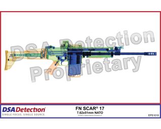 FN SCAR X-Ray Poster | DSA Detection Part Number EPS1018