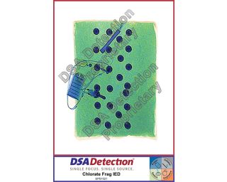 Chlorate Frag IED X-Ray Poster | DSA Detection Part Number EPS1021