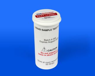 Liquid Test Strips (50ct) | DSA Detection Part Number LTS0001
