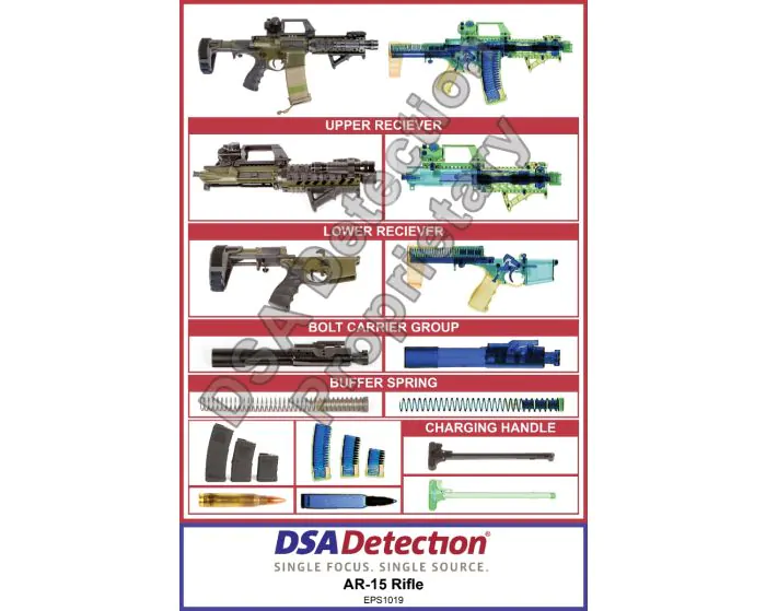 AR-15 X-Ray Poster | DSA Detection Part Number EPS1019