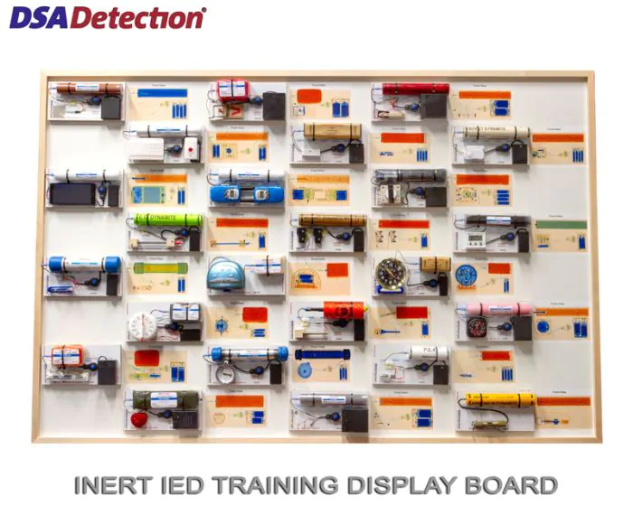 Inert IED Training Display Board Kit | DSA Detection Part Number TSK1062